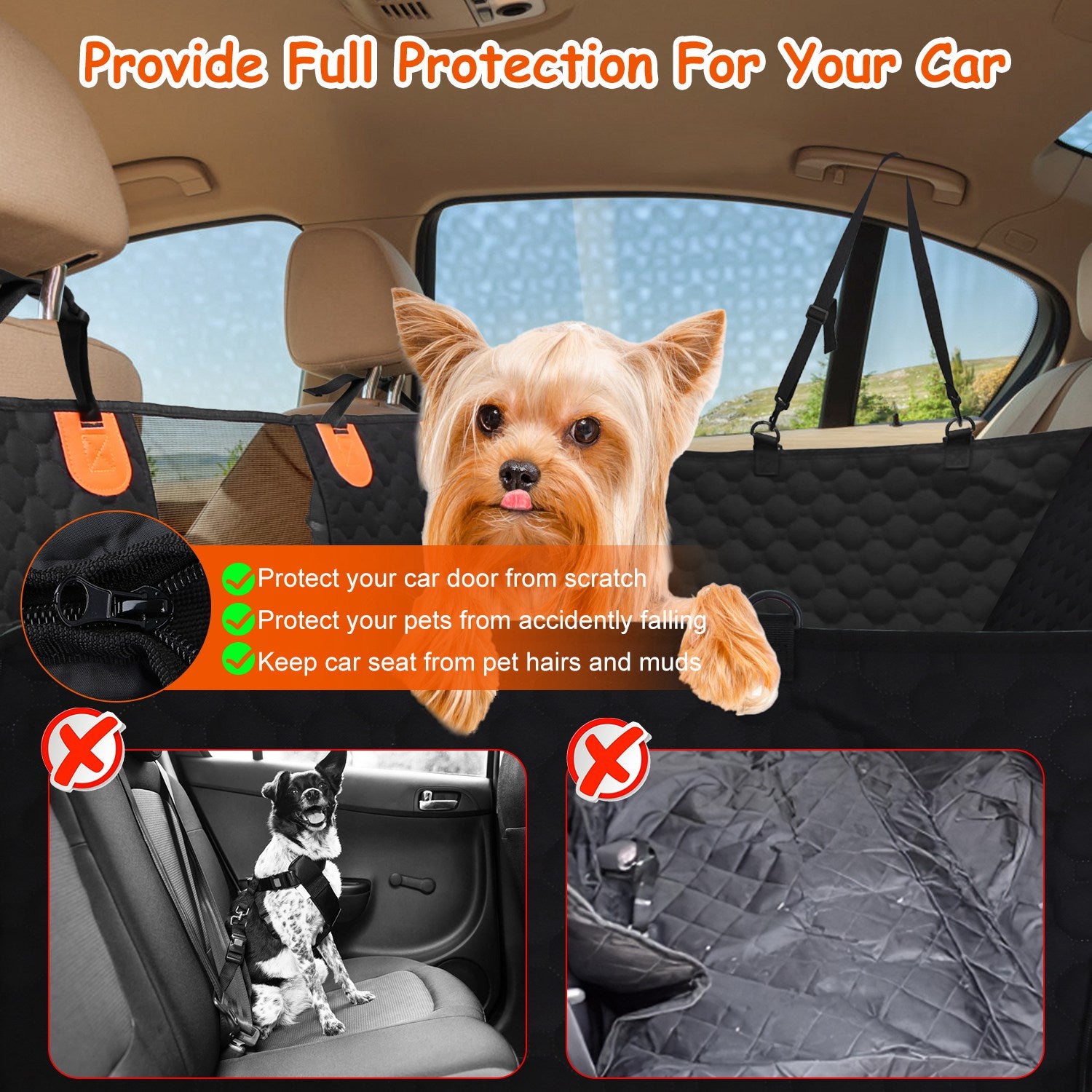 PawGuard Pro™ | Heavy Duty Dog Car Seat Cover