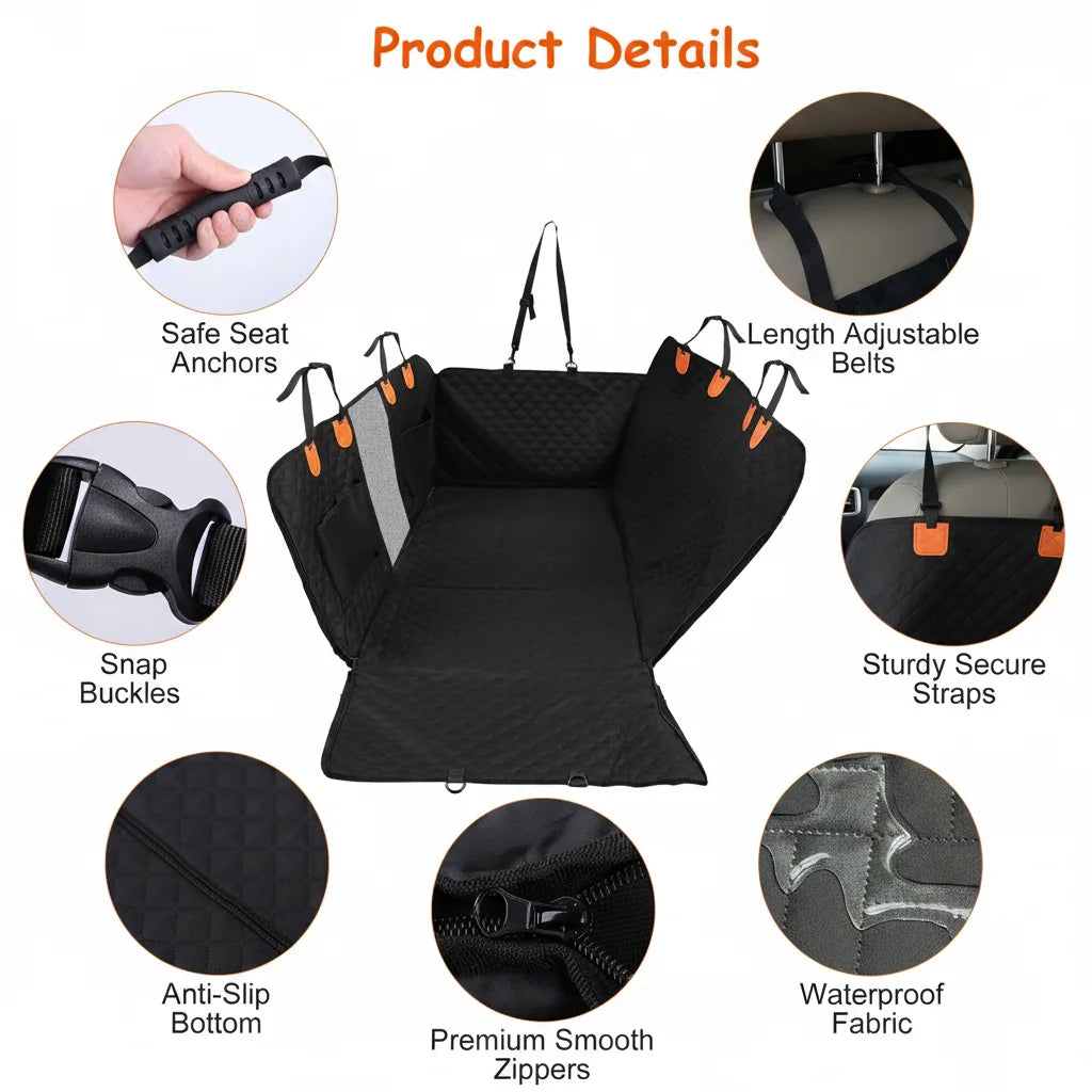 PawGuard Pro™ | Heavy Duty Dog Car Seat Cover