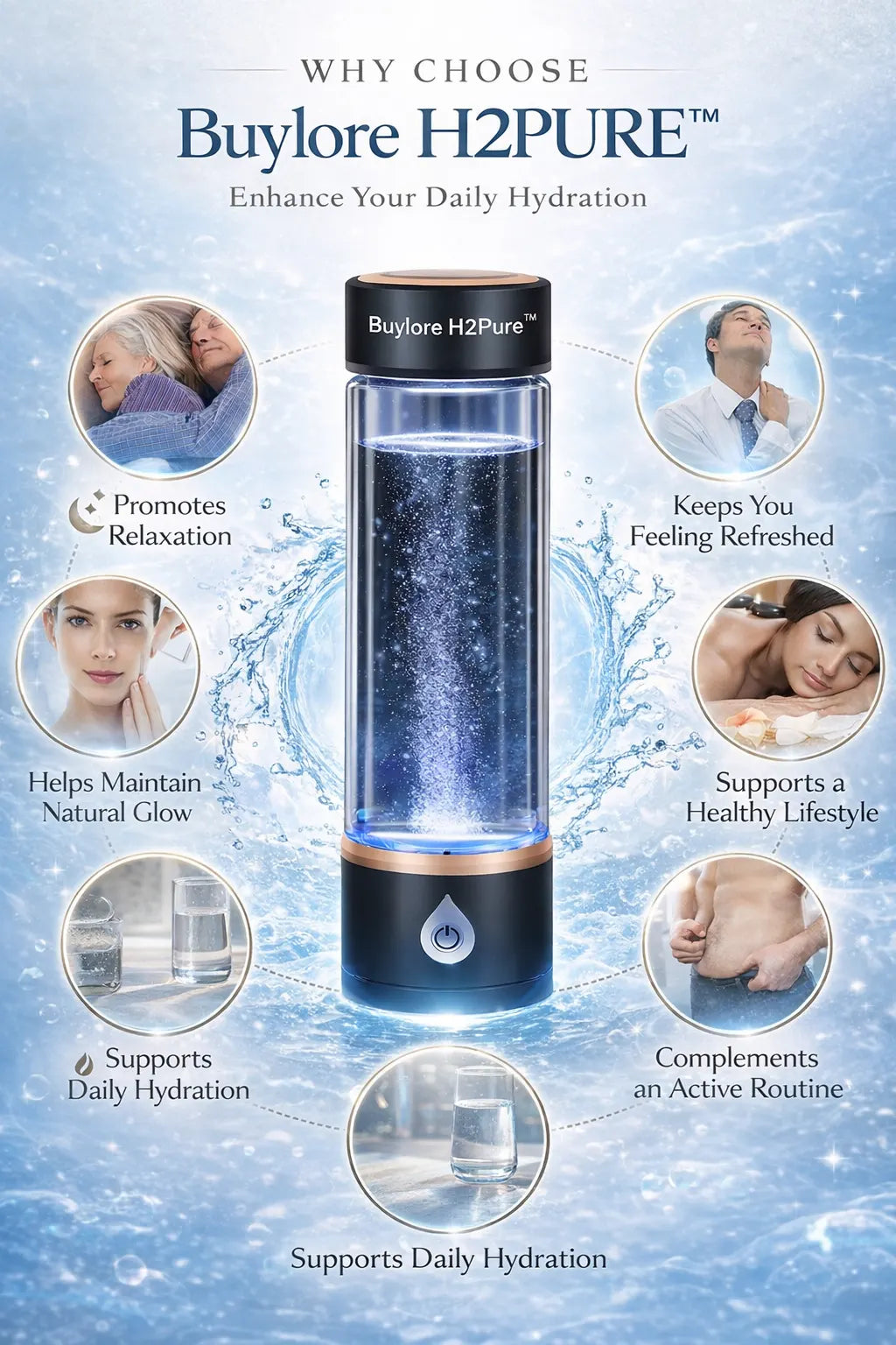 Buylore H2Pure™ Hydrogen Bottle