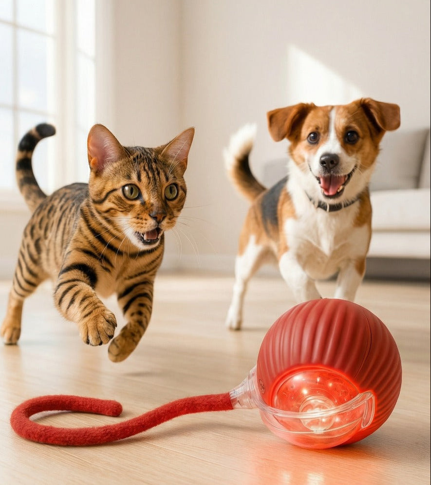 PawSpin™ | Interactive Rolling Toy for Pets